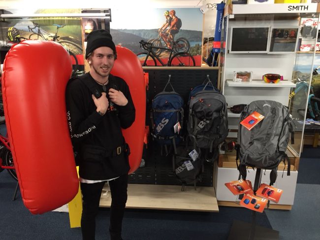 ABS Airbag Auslösung Freeride Mountain